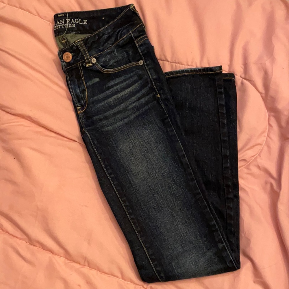 American Eagle Skinny Stretch Dark Wash size 00